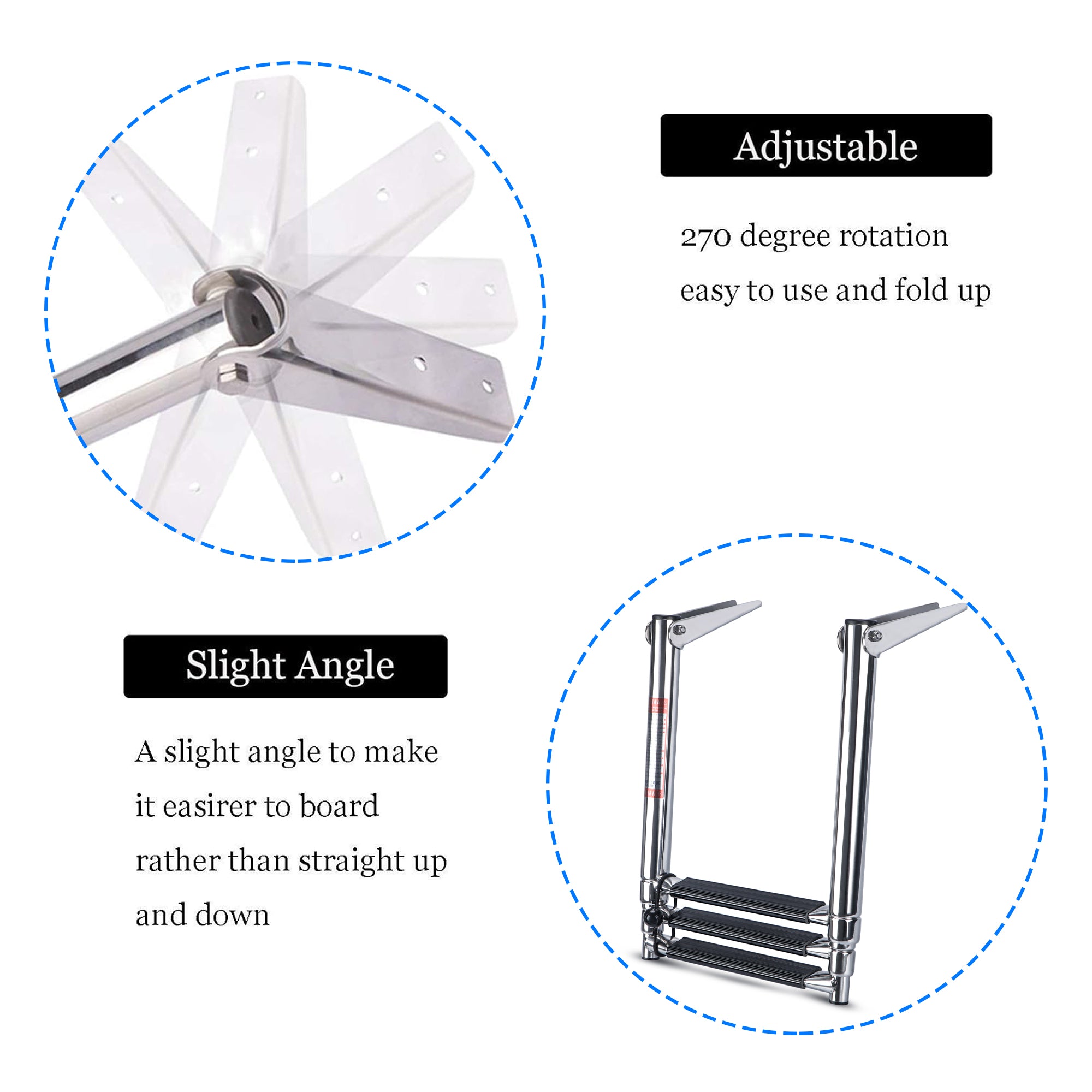 Boat Ladder Folding 3 Step