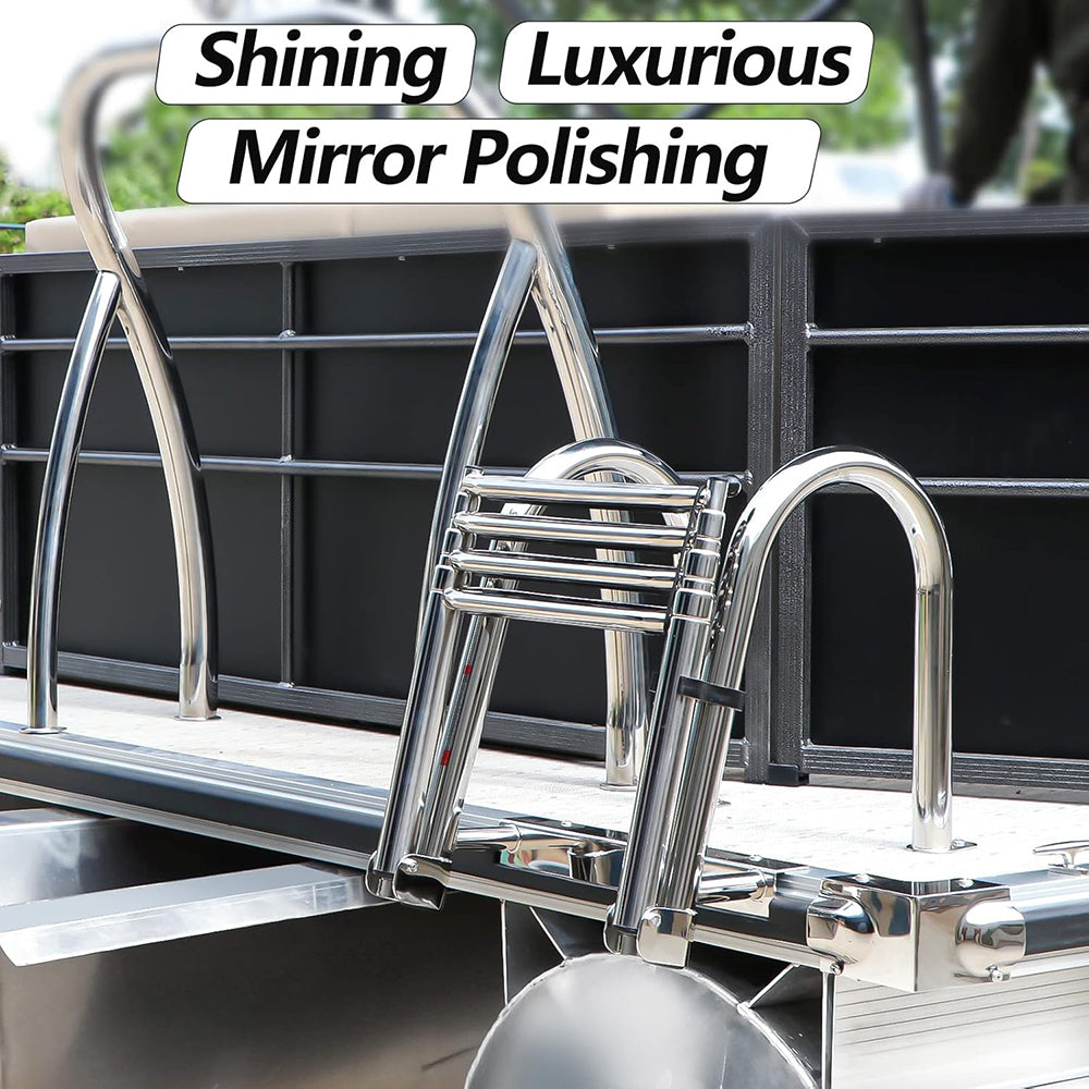 4 Step Pontoon Boat Ladder