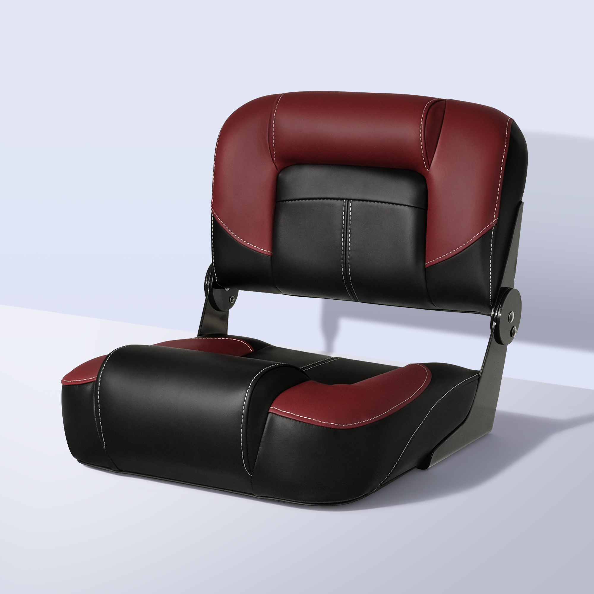 Folding Bass Boat Seat - Red