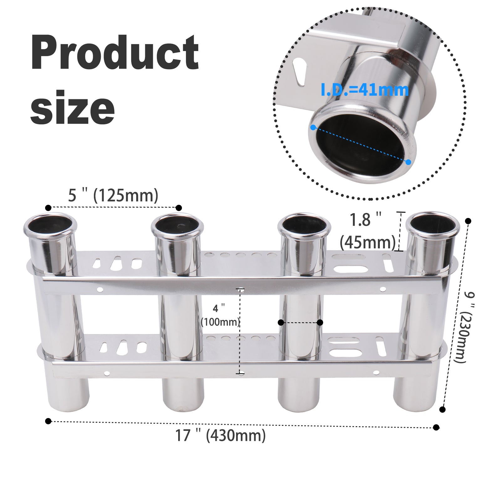 Fishing Rod Holder 4 Tubes