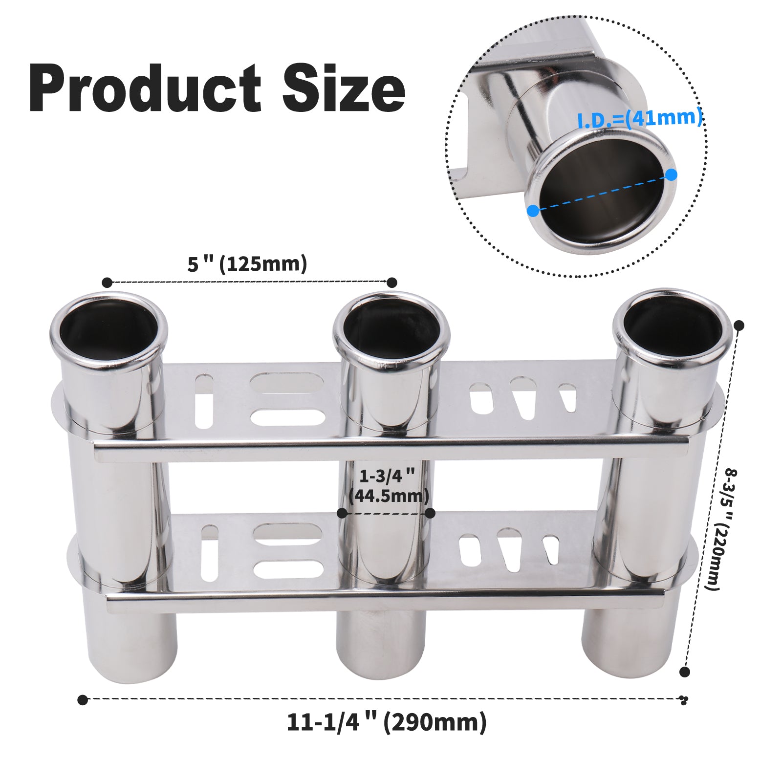 Fishing Rod Holder 3 Tubes