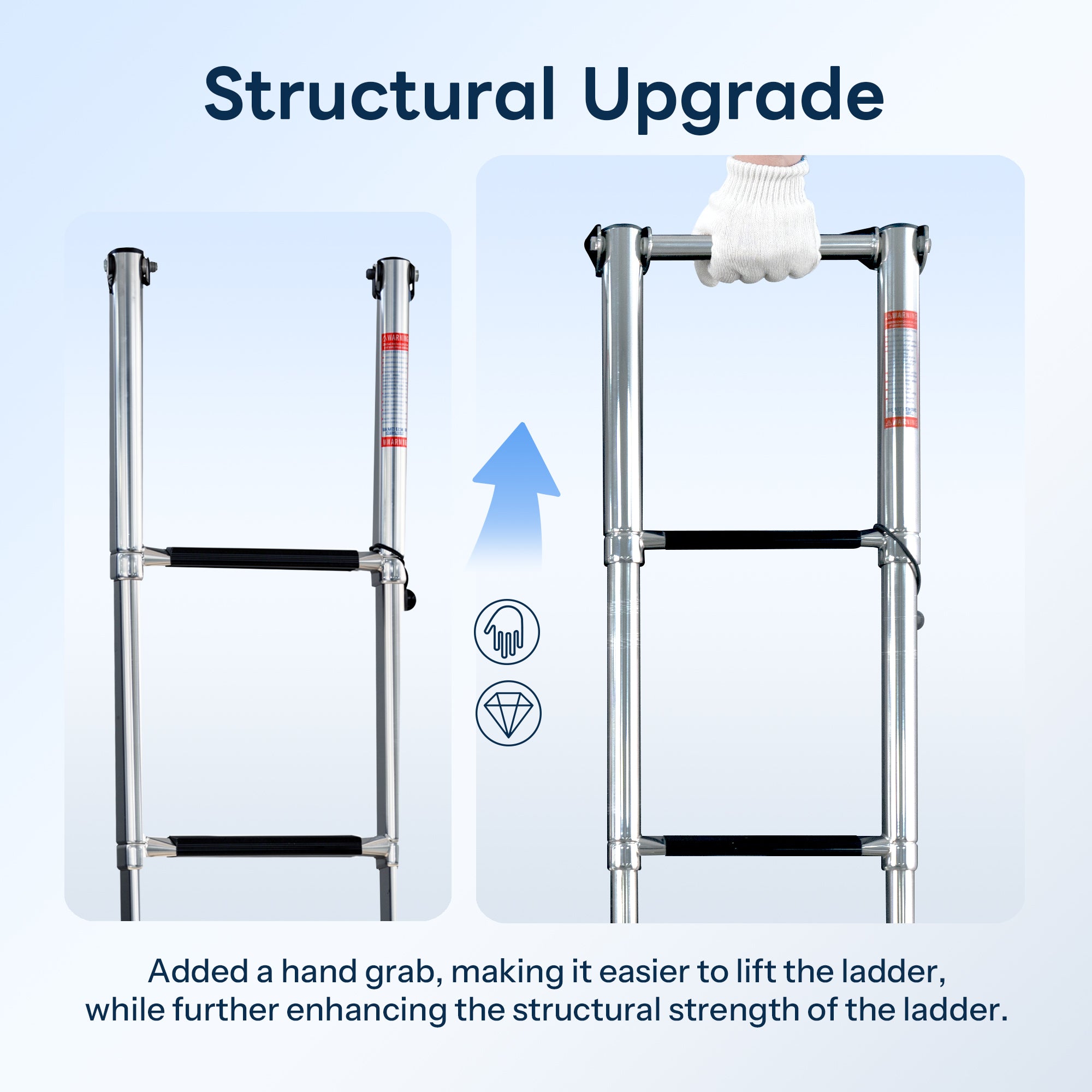 Folding Boat Ladder 3-Step