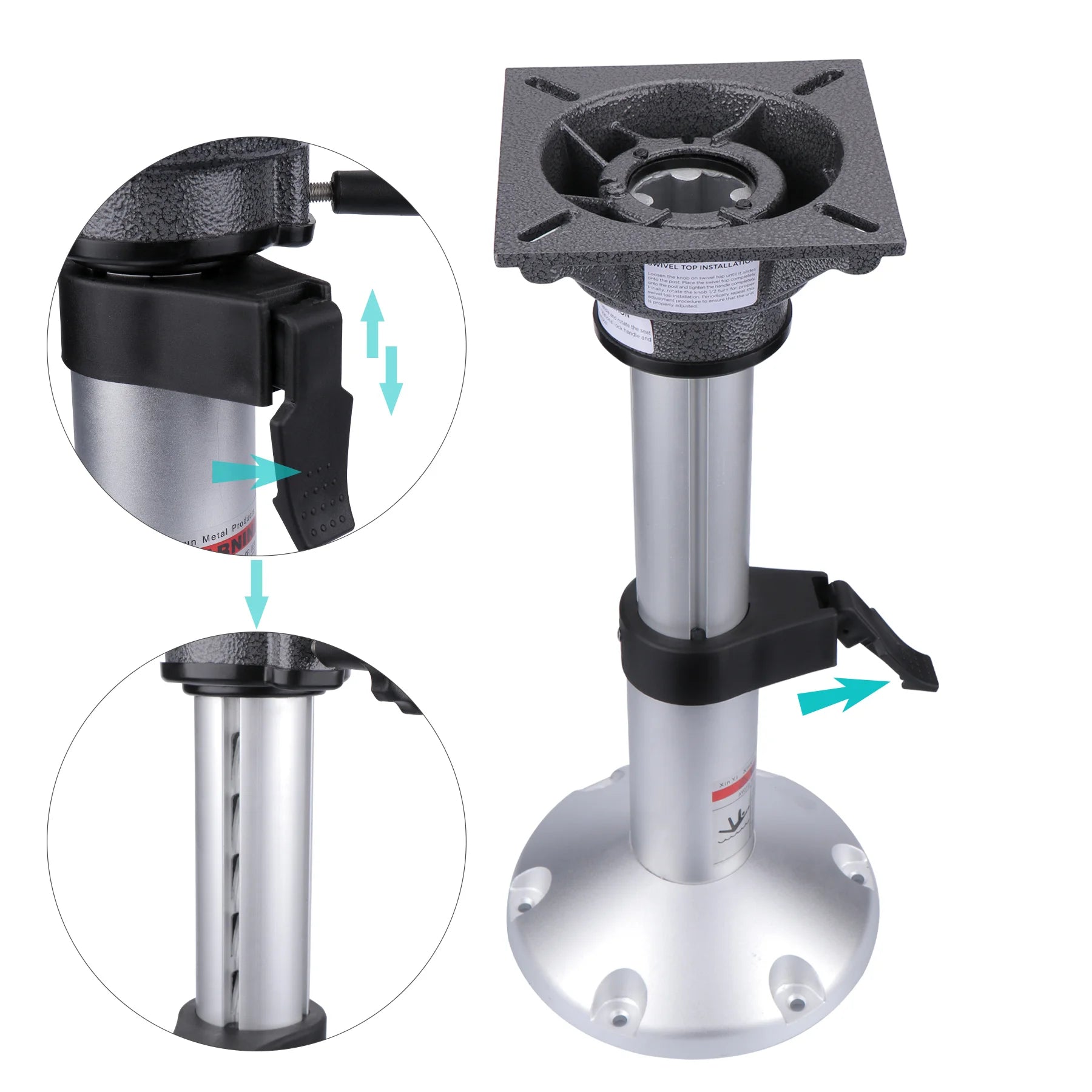 Boat Seat Pedestals 13 to 18 In