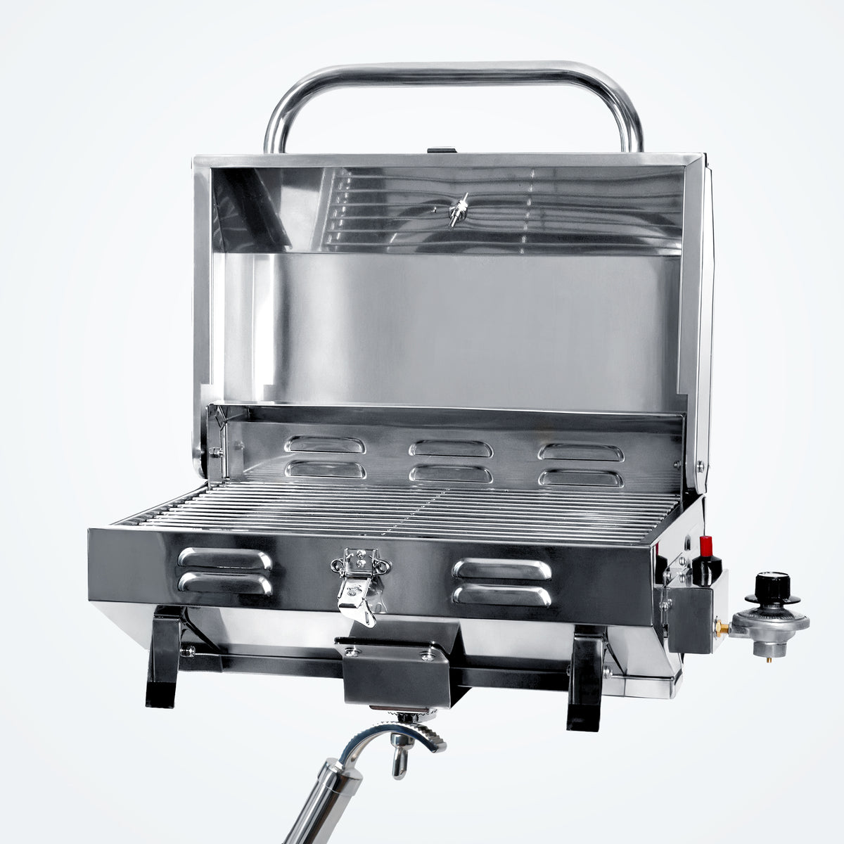 Boat Grill with Rod Holder Mount