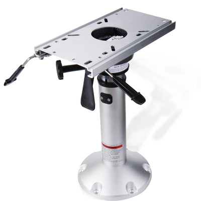 Gas Lift Boat Seat Pedestal with Slide Mount 14" to 20"
