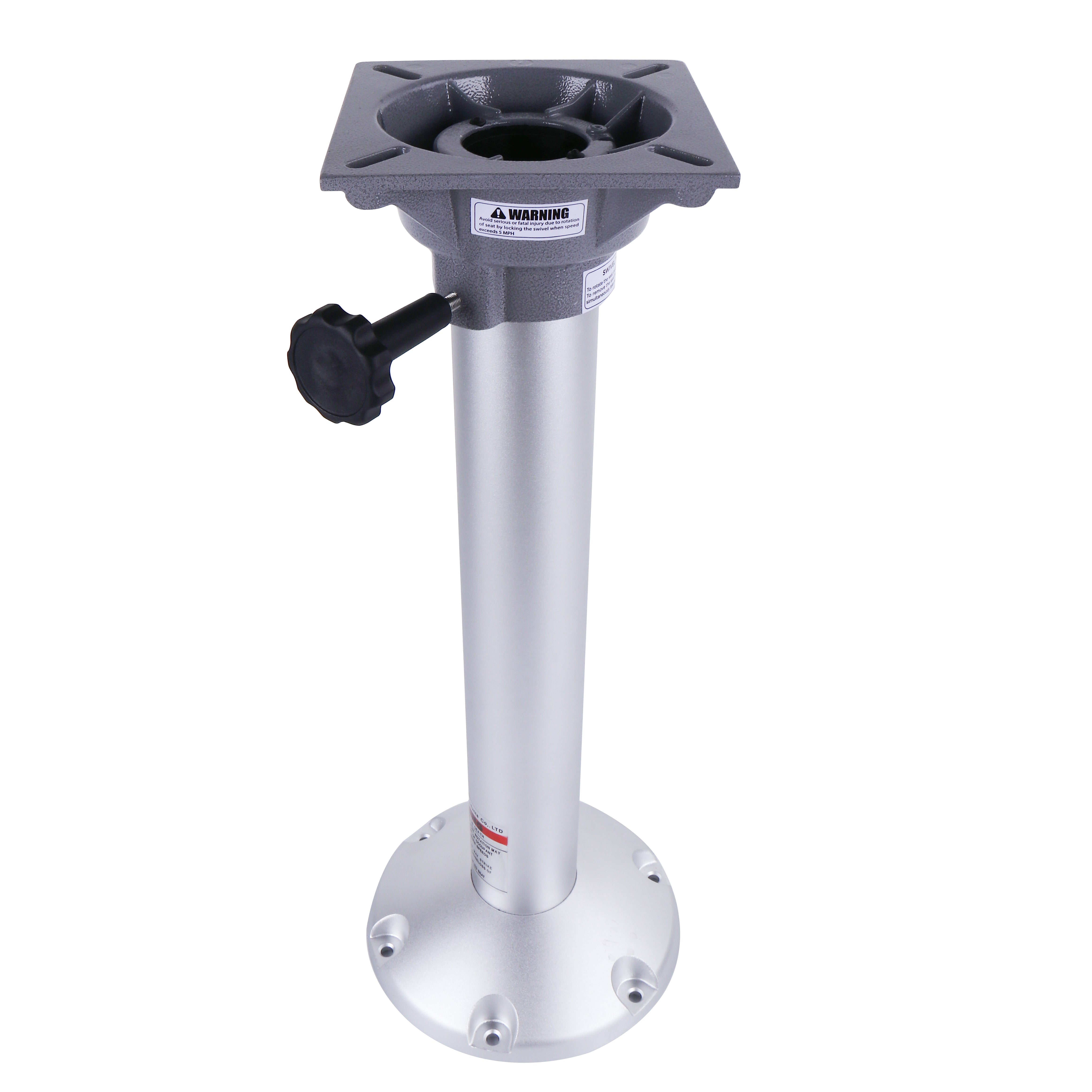 Aluminum Pedestal Table Base for Boats 23In