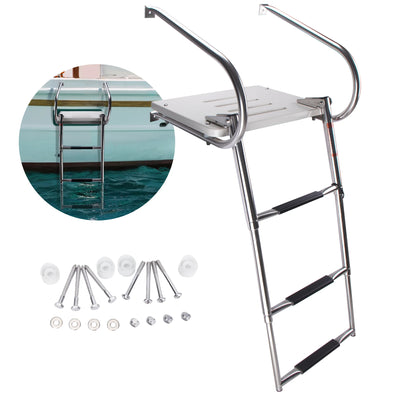 Boat Ladder with Swim Platform 3-Step