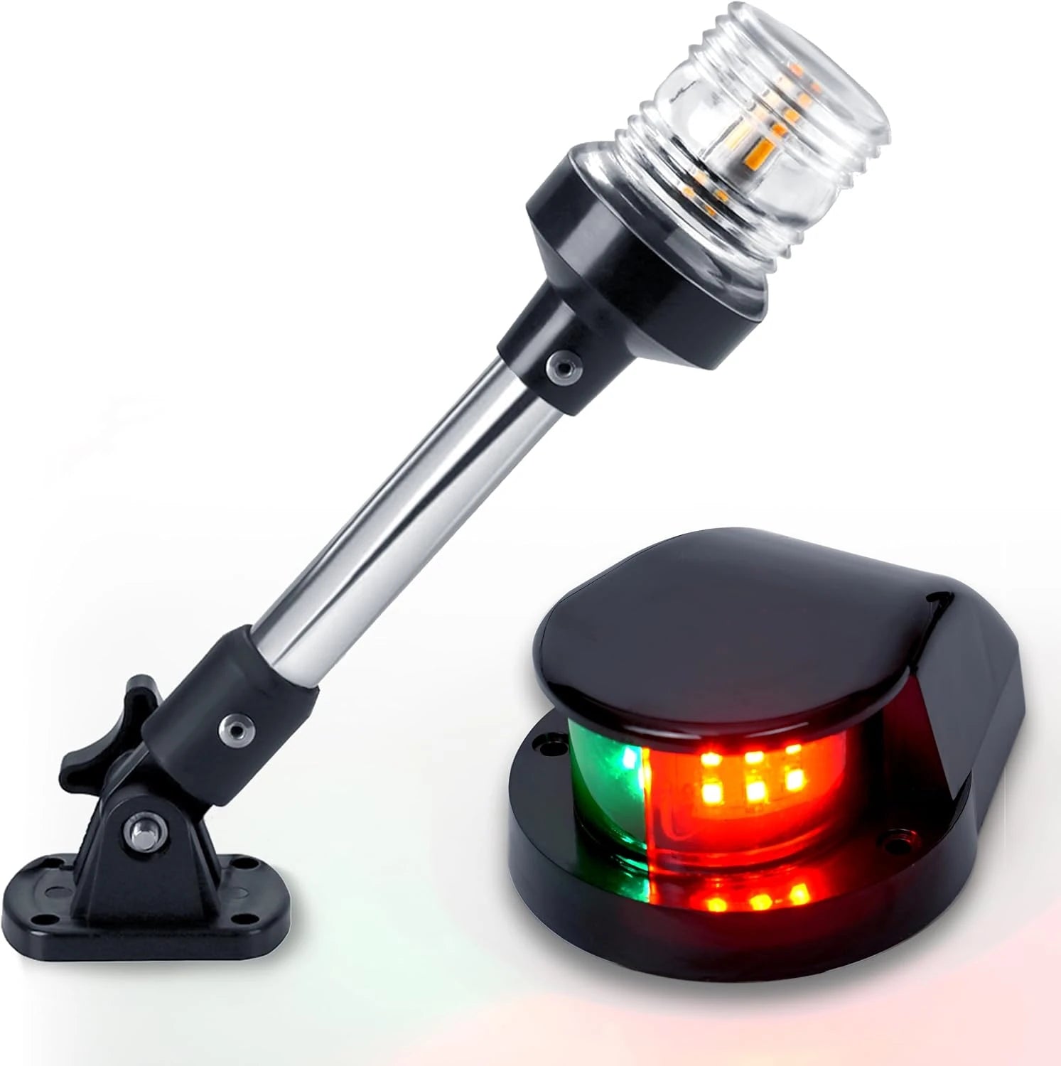 Boat Bow Light and 9-Inch Anchor Light Set