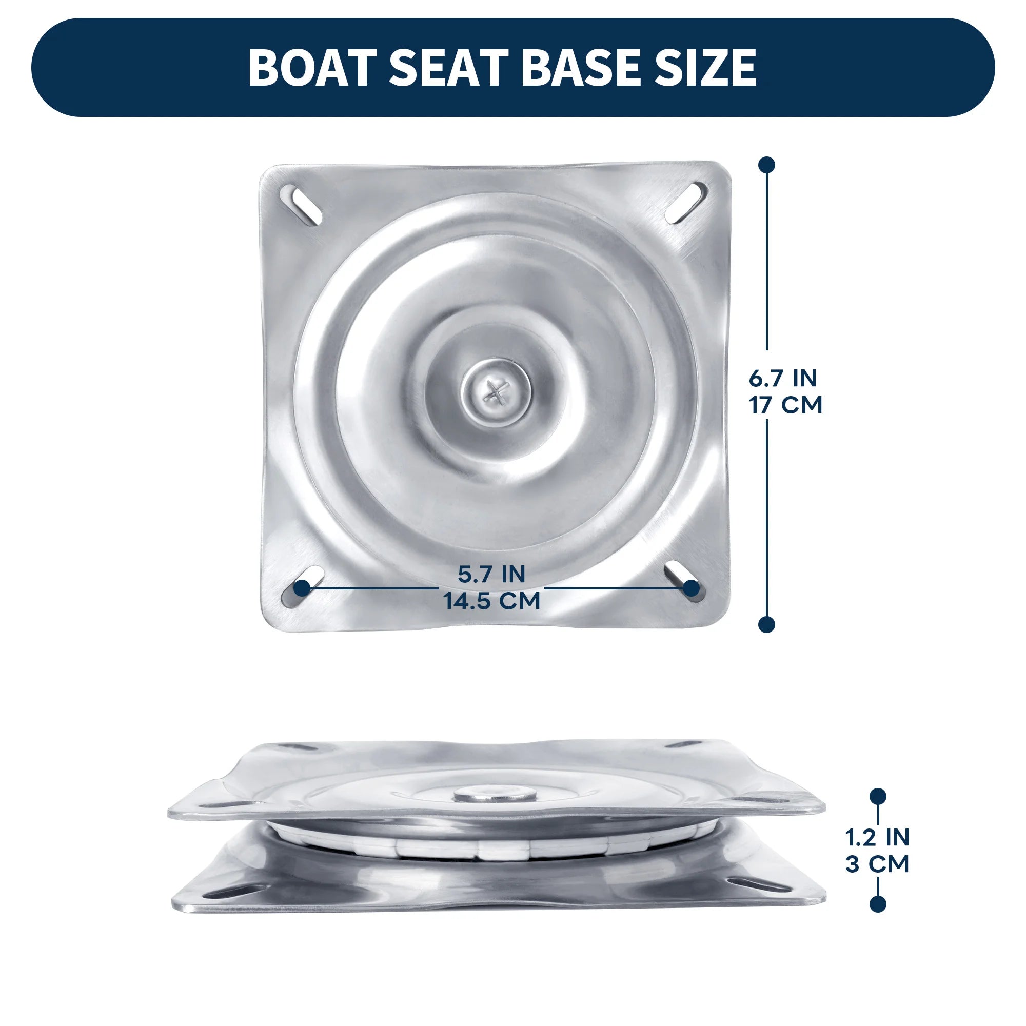Boat Seat Swivel 7" x 7"