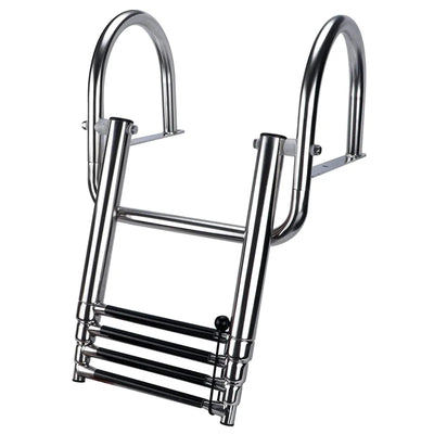 Platform-Mount Ladder with Grab Rails