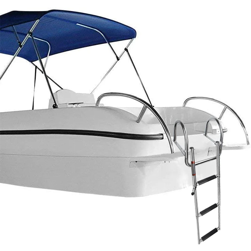 Telescoping Boat Ladder with Handrails