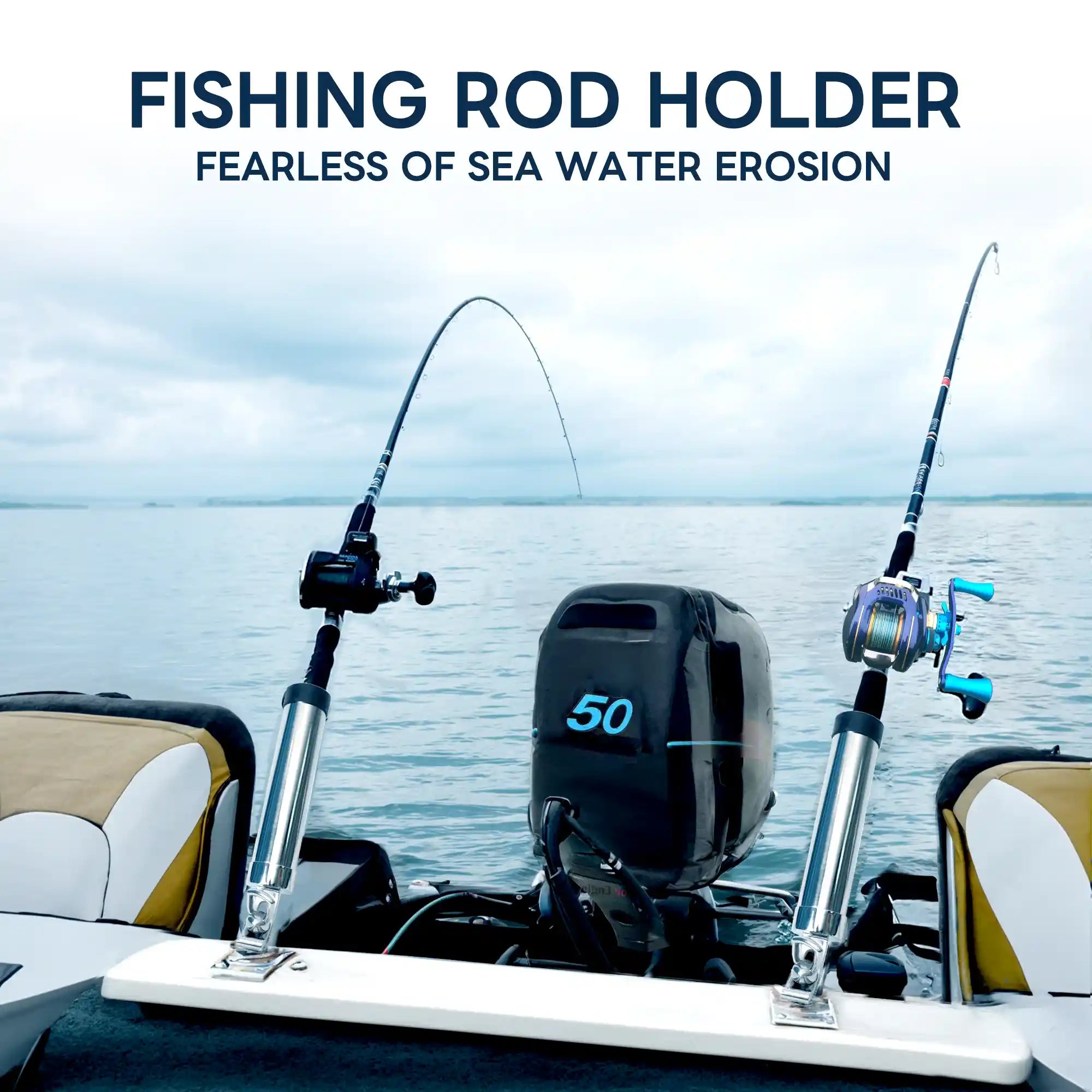 Adjustable Boat Fishing Rod Holder
