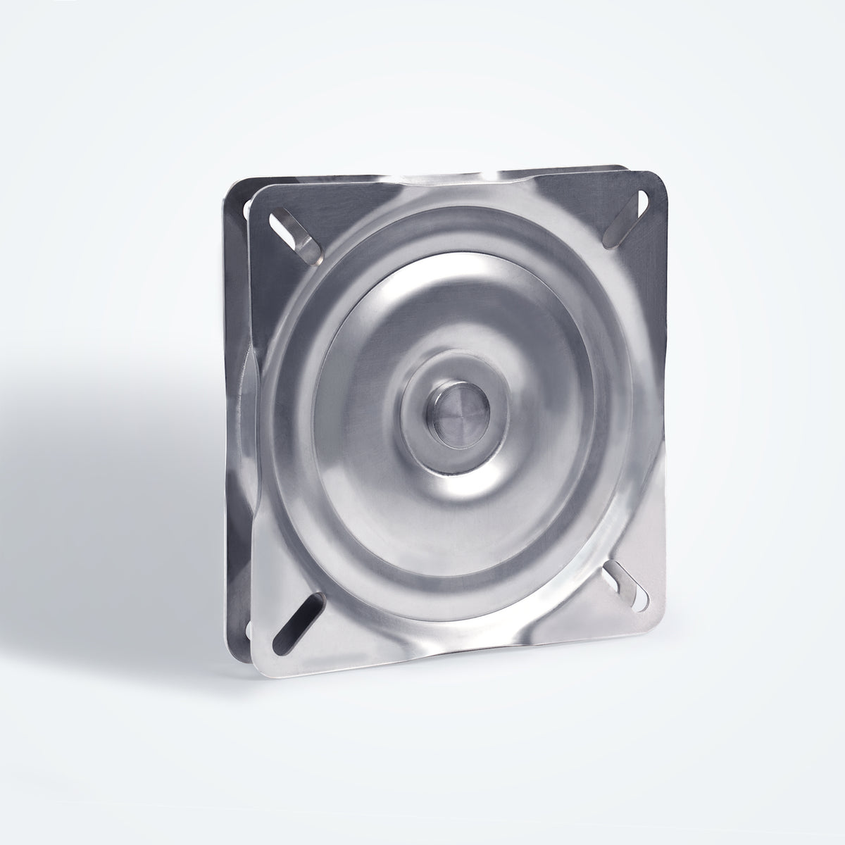 Marinexplore 7x7 marine grade stainless steel boat seat swivel base displaying its heavy duty construction and rust resistant finish for offshore fishing boats.