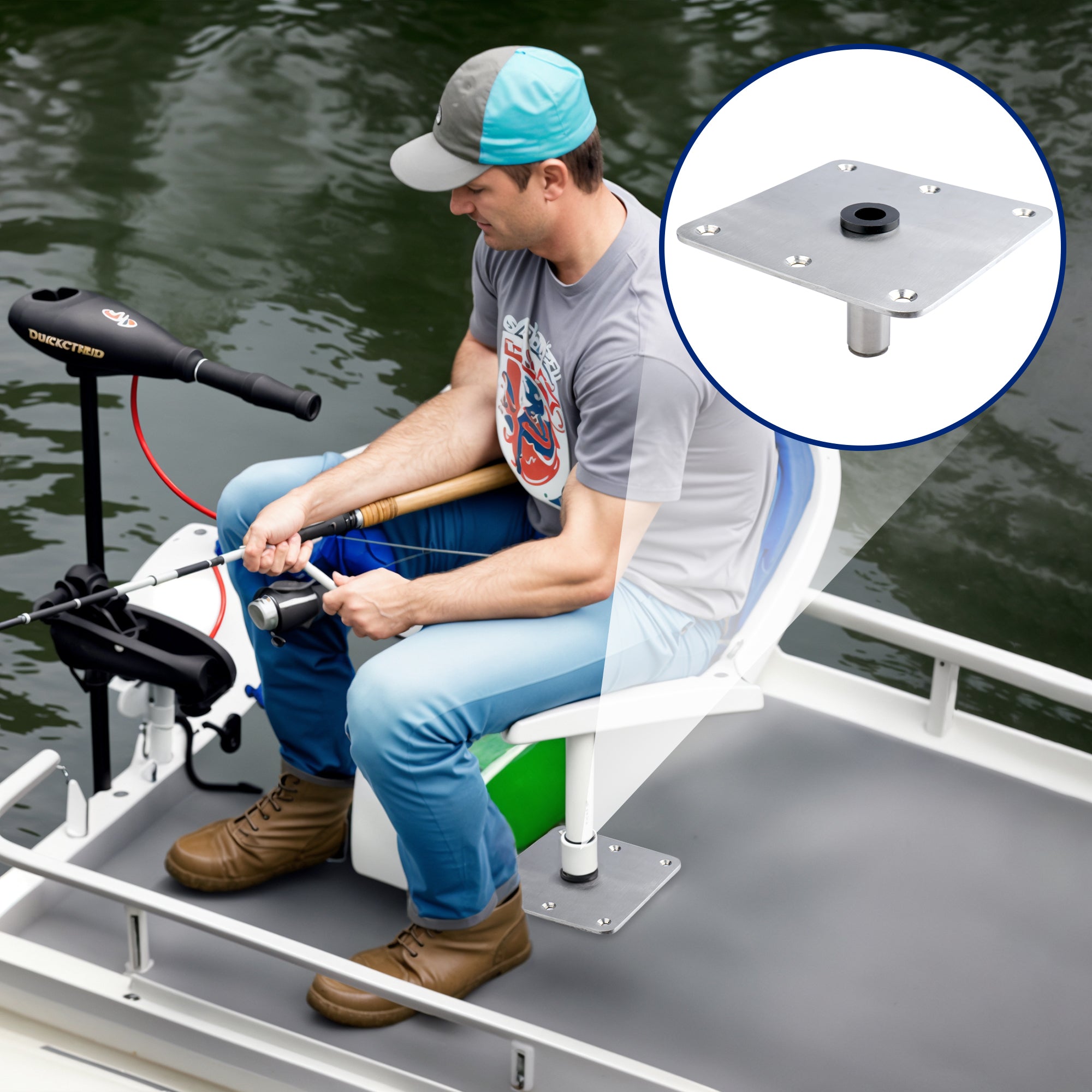 Boat Seat Mount 7" x 7"